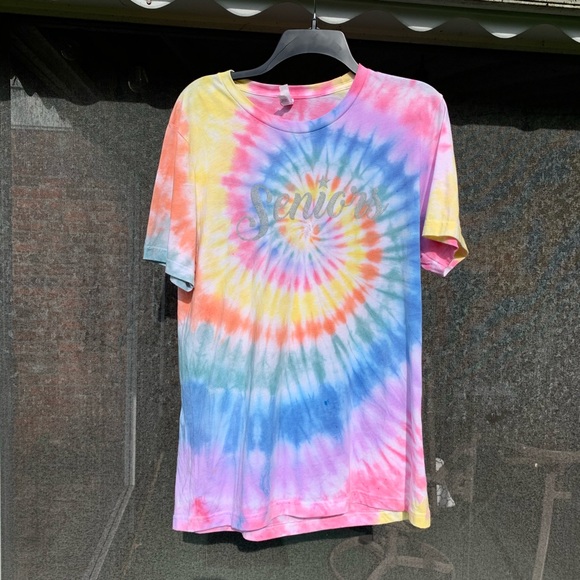 Bella Canvas Tops - Bella Canvas Large Rainbow Seniors Tie Dye T Shirt